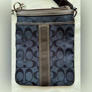 Coach Black and Brown Crossbody Bag